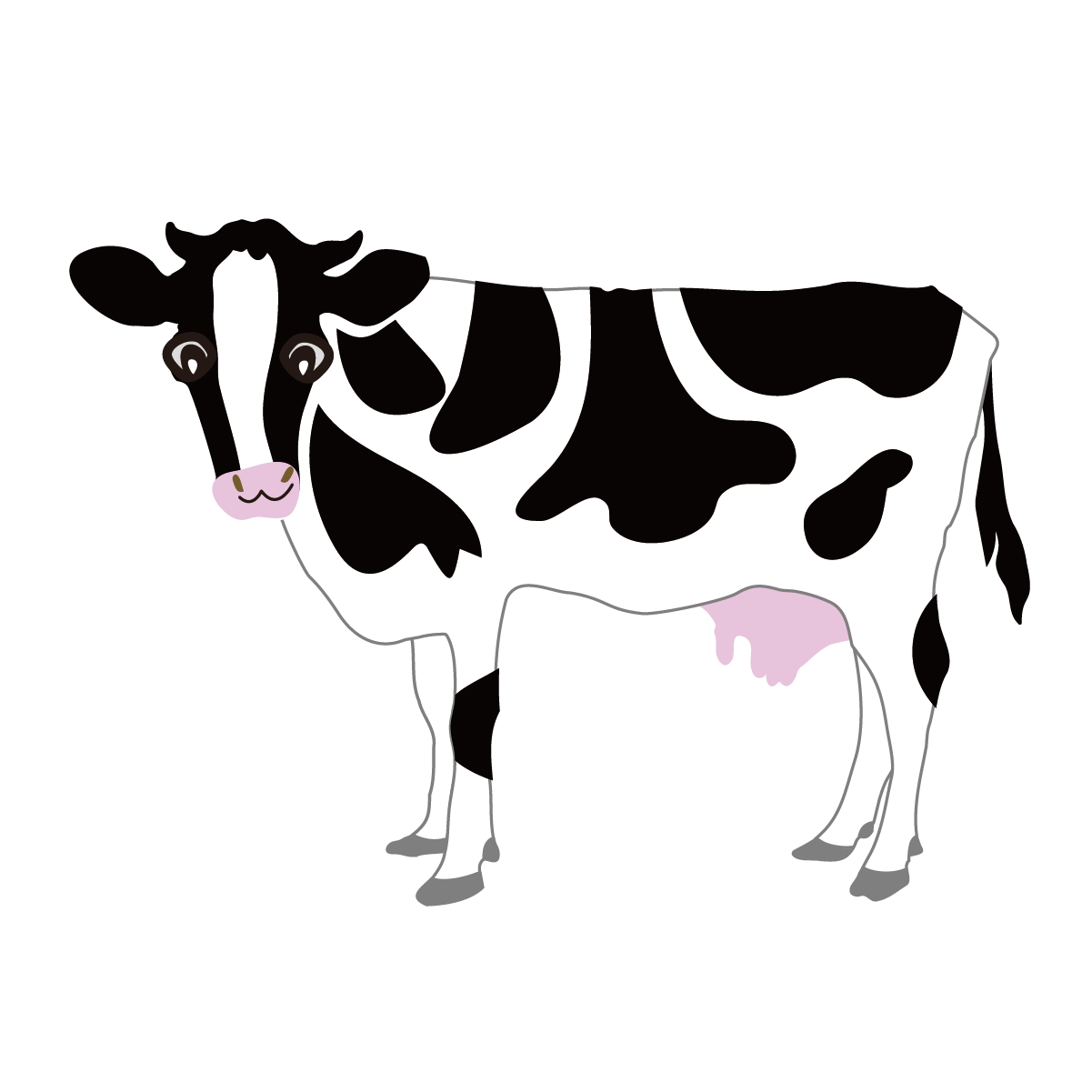 丑年の牛（ウシ）のイラスト